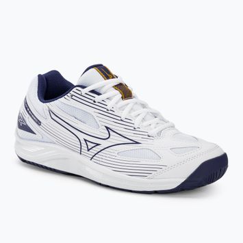 Чоловічі волейбольні кросівки Mizuno Cyclone Speed 4 білі/синя стрічка/золото