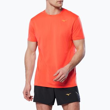 Футболка для бігу чоловіча Mizuno DryAeroFlow Tee nasturtium