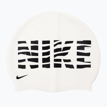 Шапочка для плавання Nike Wave Stripe Graphic 3 біла NESSC160-100