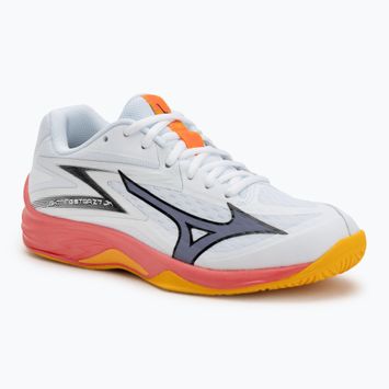 Кросівки волейбольні дитячі Mizuno Lightning Star Z7 white/fiery coral 2/citrus