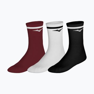 Шкарпетки Mizuno Training With Line 3 pairs sun dried tomato/white/black