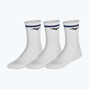 Шкарпетки Mizuno Training With Line 3 pairs white/estate blue