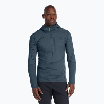 Кофта трекінгова чоловіча Rab Ascendor Summit Hoody orion blue