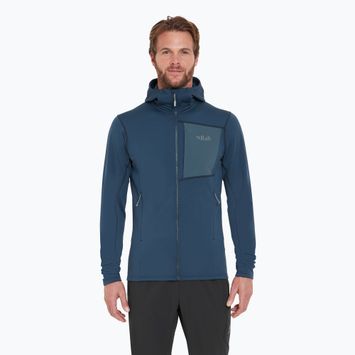 Кофта трекінгова чоловіча Rab Superflux Hoody tempest blue