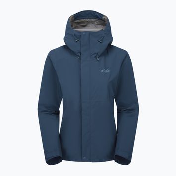 Куртка-дощовик жіноча Rab Downpour tempest blue