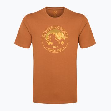 Футболка чоловіча Rab Stance Alpine Peak red earth