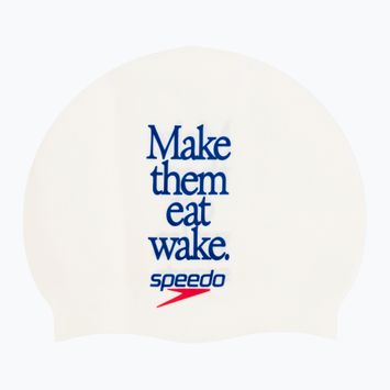 Шапочка для плавання Speedo Logo Placement біла 8-0838514611