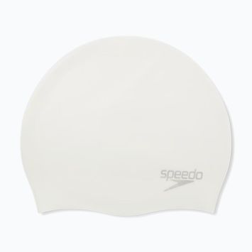 Шапочка для плавання Speedo Plain Moulded Silicone white/silver