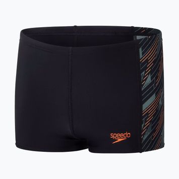 Плавки для плавання дитячі Speedo HyperBoom Panel Aquashort black/country green/nectarine