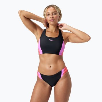 Жіночий роздільний купальник Speedo Colourblock Splice 2.0 неоново-фіолетовий