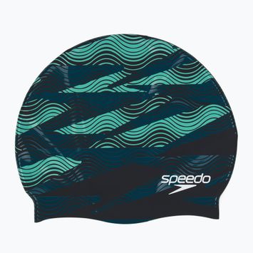 Шапочка для плавання Speedo Printed Silicone dark teal semi tide