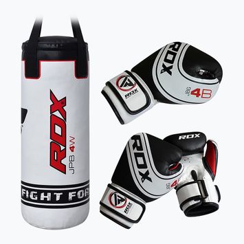 Набір боксерський дитячий мішок + рукавиці RDX Punch Bag 2Pcs білий 3JPB-4W-2FT