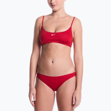 Купальник роздільний жіночий Nike Essential Bralette Bikini gym red