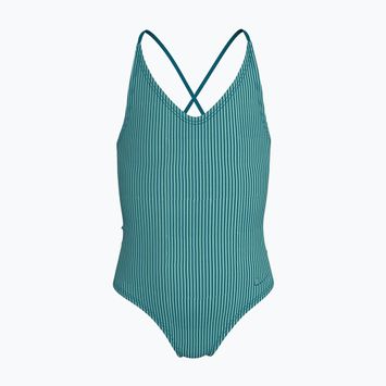 Купальник суцільний дитячий Nike Ocean Bound Ripple Texture Lace Up blached turquoise