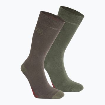 Шкарпетки трекінгові Craghoppers NosiLife TwinPck 2 pary woodland green/wild olive