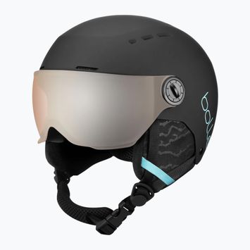 Шолом гірськолижний дитячий Bollé Quiz Visor Jr black/blue matte/orange gun