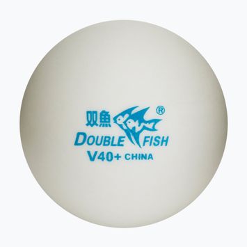 М'ячики для настільного тенісу Double Fish 40+ stars 10 шт. white