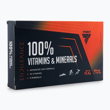 100% Vitamins & Minerals Trec Комплекс вітамінів та мінералів  60 капсул TRE/942