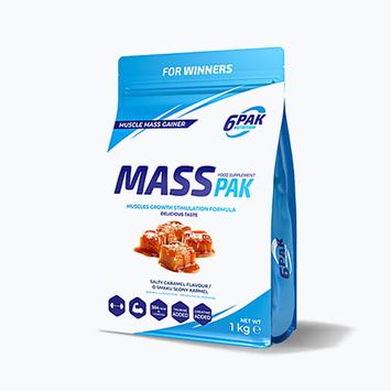 Гейнер 6PACK Mass Pak 1000 g Salted Caramel