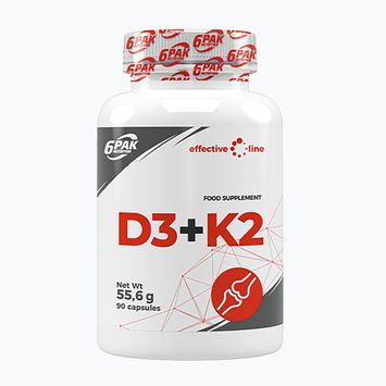 Вітаміни 6PACK D3+K2 90 капсул