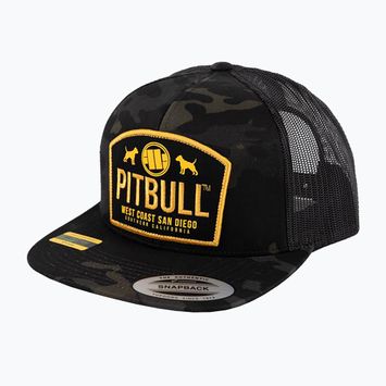 Кепка Pitbull Mesh Snapback Dogs all black camo