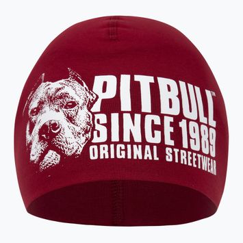 Чоловіча зимова шапка Pitbull Beanie Blood Dog бордова