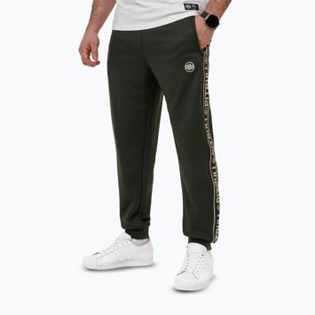 Штани чоловічі Pitbull Trackpants Tape Logo Terry Group old green
