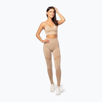 Легінси для тренувань жіночі Carpatree Vibe Seamless beige melange