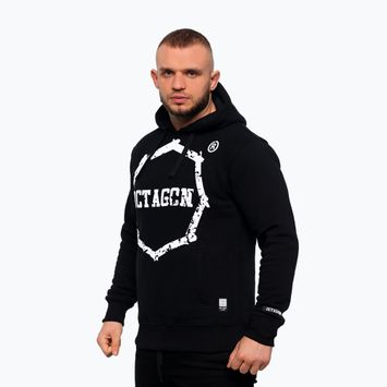 Кофта чоловіча з капюшоном Octagon Zęby black