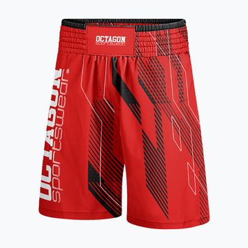 Шорти боксерські чоловічі Octagon Diamond red