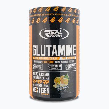 Глютамін Real Pharm Амінокислоти 500g апельсин 666268
