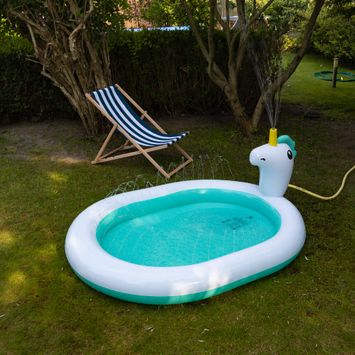 Басейн дитячий з фонтаном AQUASTIC ASP-180U 180 cm білий