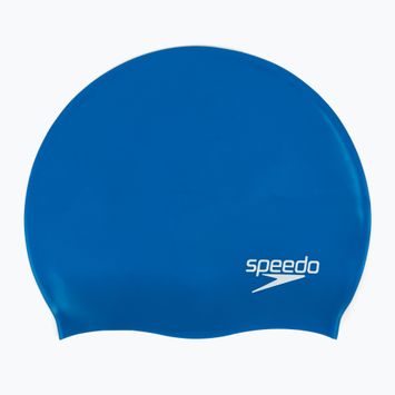 Шапочка для плавання дитяча Speedo Plain Flat Silicone блакитна 8-709931959