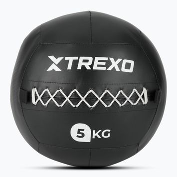 М'яч лікарський TREXO Wall Ball 5 кг чорний