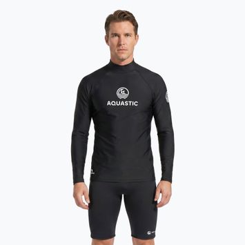 Longsleeve для плавання Aquastic RIMOS LS UV 50+ UPF чорний