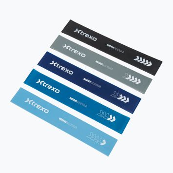 Набір гумок для тренувань XTREXO 5 Mini Power Band resistance band 5 pcs. multicolor