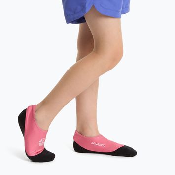 Шкарпетки для басейну дитячі AQUASTIC Seavie Anti-Slip рожевий