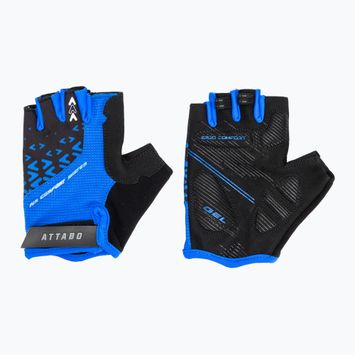 Рукавички велосипедні ATTABO Vito gel shock proof блакитний/чорний