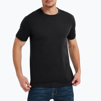 Футболка термічна чоловіча WOOLCANO Merino 100% TEE0546 чорний