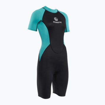 Гідрокостюм жіночий AQUASTIC Wavey WMNS 2 мм чорний/м'ятний