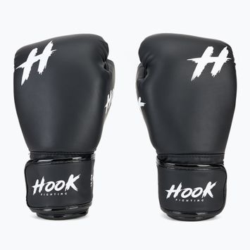 Рукавиці боксерські HOOK FIGHTING Ready To Spar з наповненням чорний