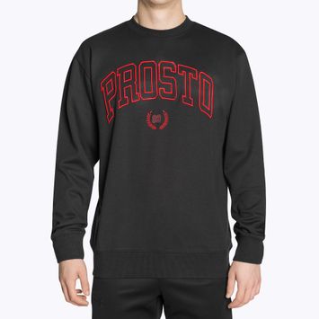 Чоловічий світшот PROSTO Varsity з капюшоном чорний