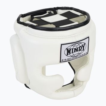 Шолом боксерський WINDY Genuine Leather white