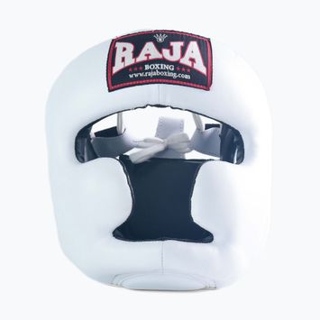 Шолом боксерський RAJA BOXING Semi Leather white