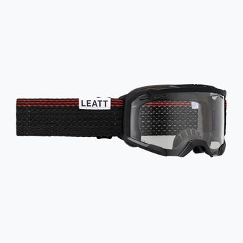 Велосипедні окуляри Leatt Velocity 4.0 MTB X-Flow чорні/прозорі