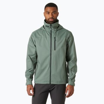 Куртка вітрильна чоловіча Helly Hansen Crew Hooded 2.0 grey cactus