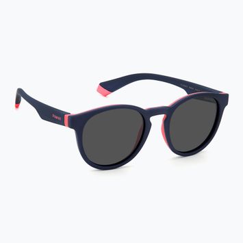 Окуляри сонцезахисні дитячі Polaroid PLD 8048/S blue pink/grey polarized
