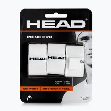 Обмотки для тенісних ракеток HEAD Prime Pro 3 шт. білі 285319