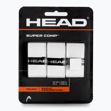 Обмотки для тенісних ракеток HEAD Super Comp 3 шт. білі 285088