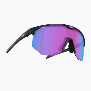 Велосипедні окуляри Bliz Hero Nano Optics Nordic Light S2 матові чорні/світла бегонія/фіолетово-сині мульти